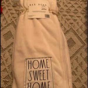Rae Dunn Brand new cream/ off white throw